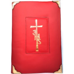 Custodia in pelle per nuovo Messale III Edizione Vaticana 2020 con "Croce JHS" - 2000