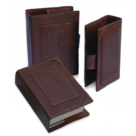 6257C - Custodia per liturgia 4 volumi in cuoio